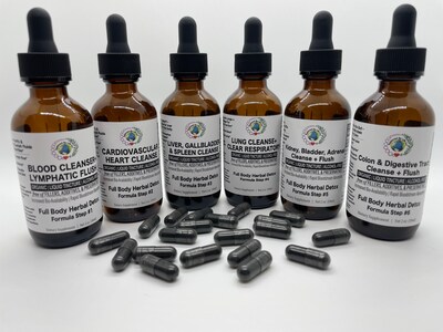 Full Body Extract Cleanse | Organic Herbal Liquid | Tincture Detox Kit - image1